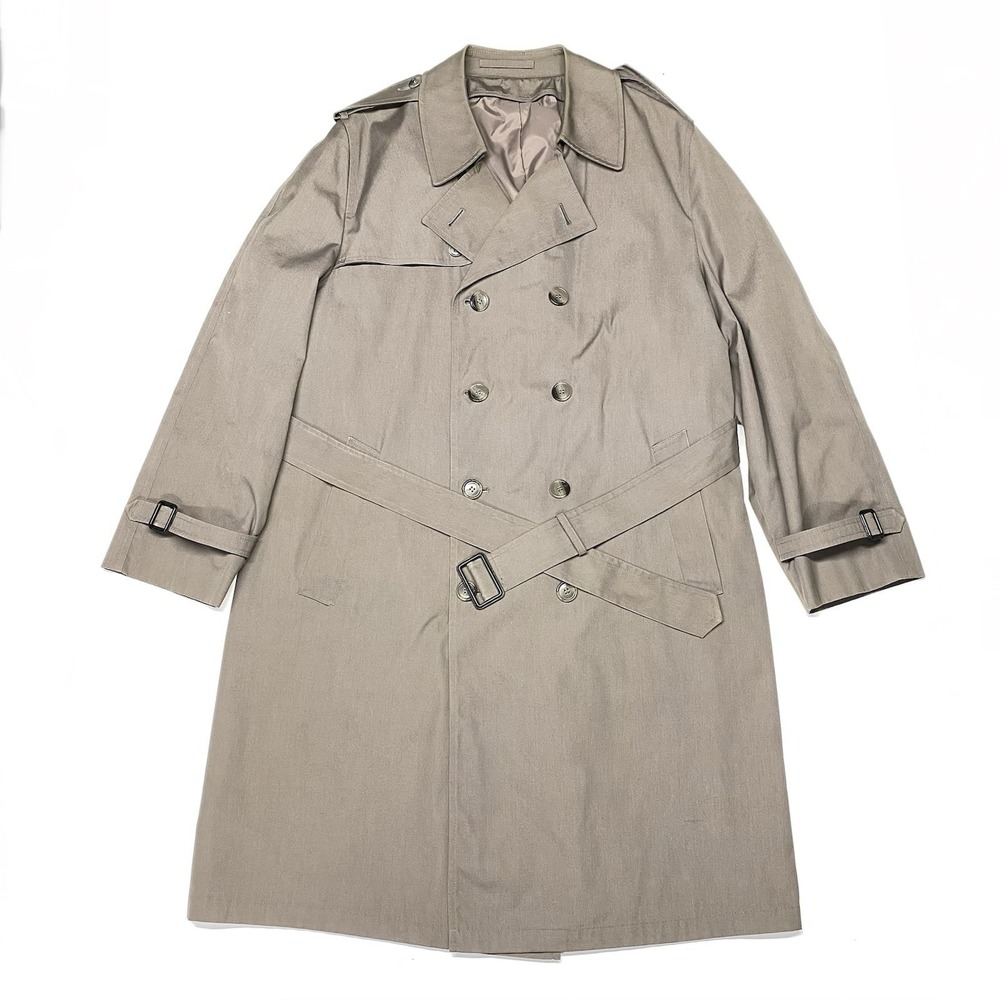 Vintage Botany 500 Trench Coat Men's Size 44R Double Breasted Made In USA